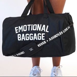 Assholes Live Forever Emotional Baggage Duffle Bag